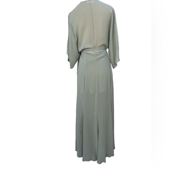 Reformation Winslow Elegant Green Wrap Dress Size Medium - Picture 8 of 14